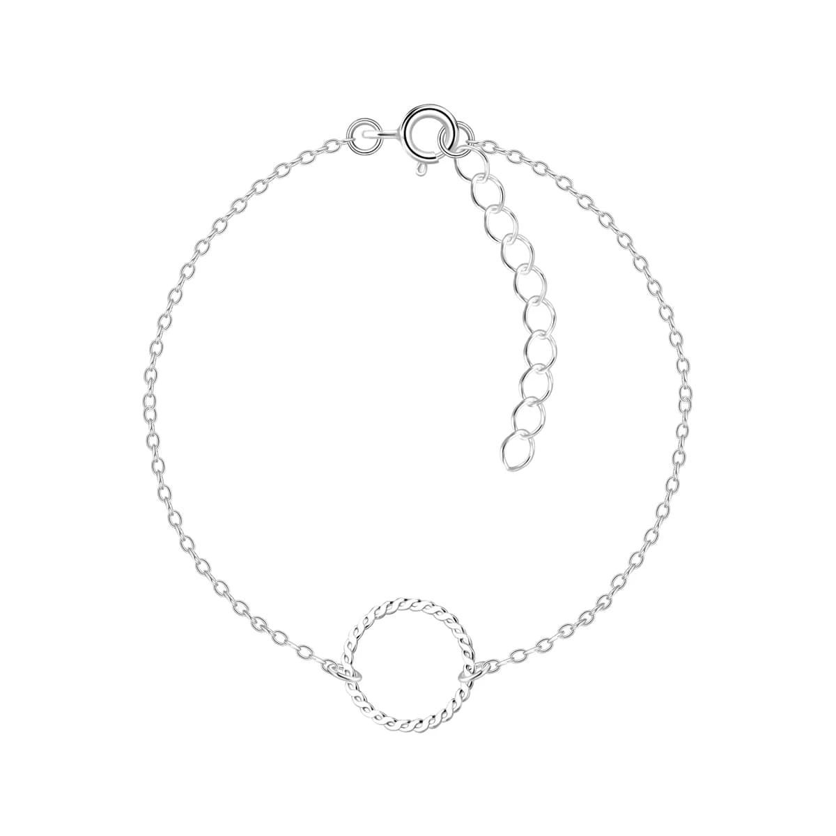 Bracelet cercle ajouré en argent 925