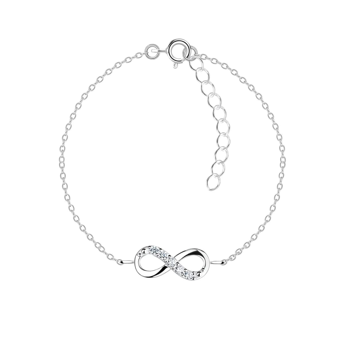 Bracelet Infini en Argent 925 - Chaîne Fine et Symbolique