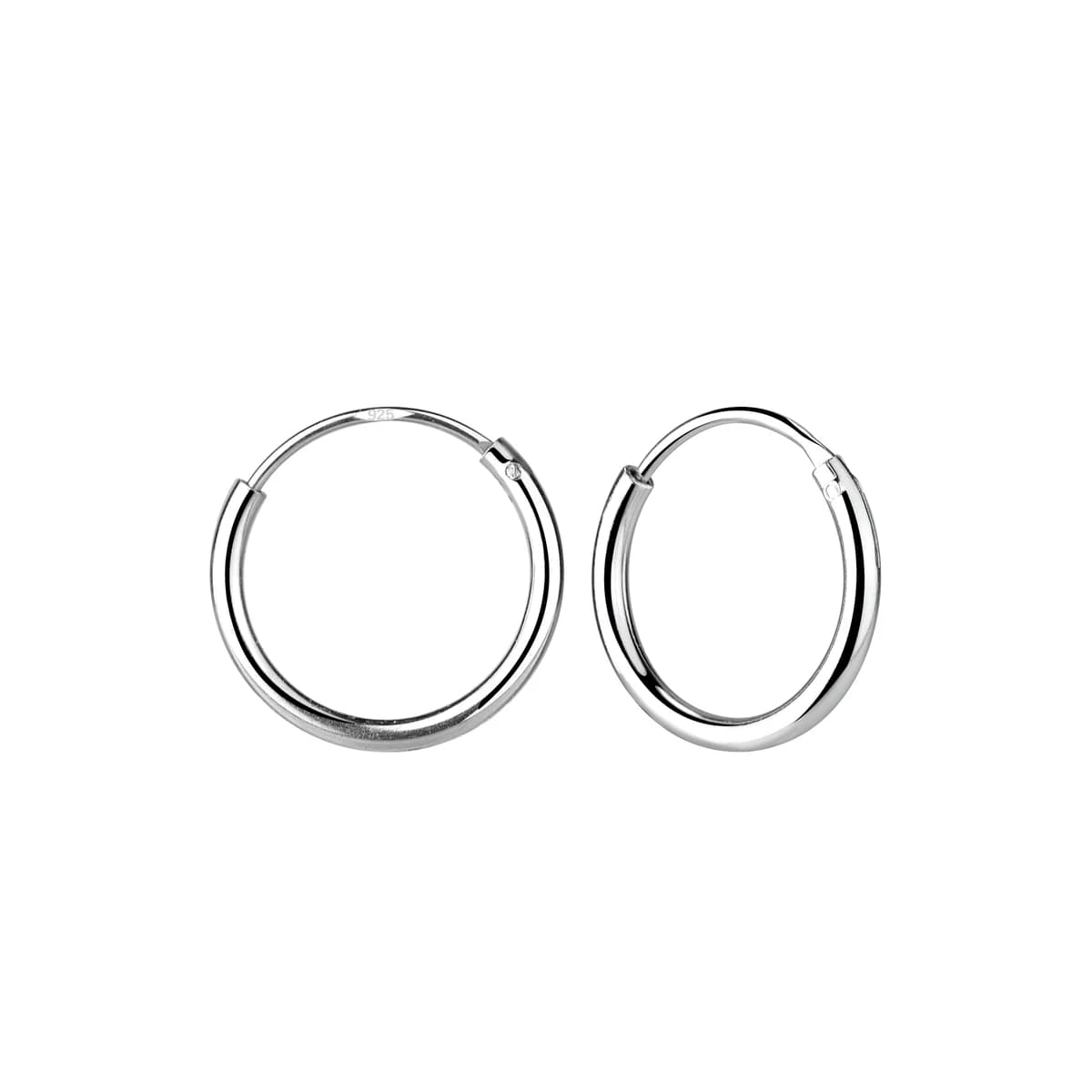Créoles 12 mm en argent 925