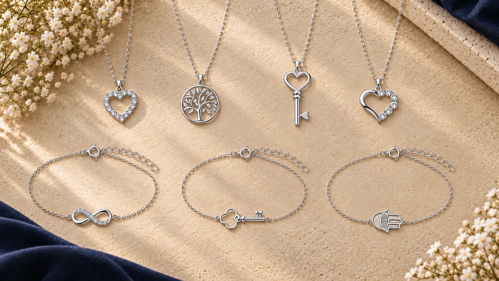Bijoux symboliques : cœur, infini, étoile, arbre de vie, clé ou main de Fatma ?