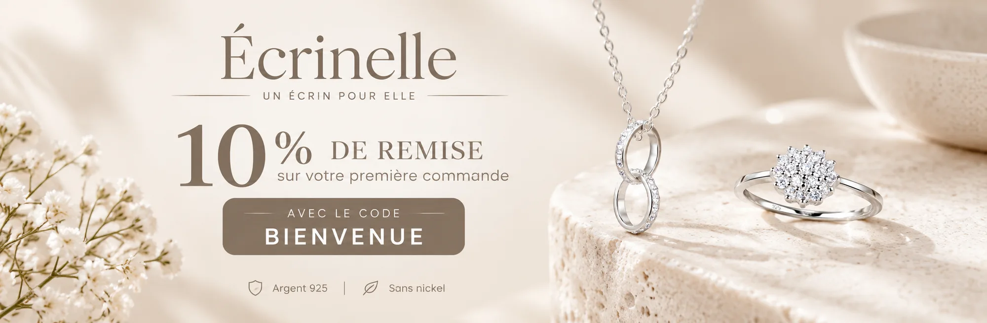 Découvrir les nouveautés des bijoux en argent 925 Écrinelle